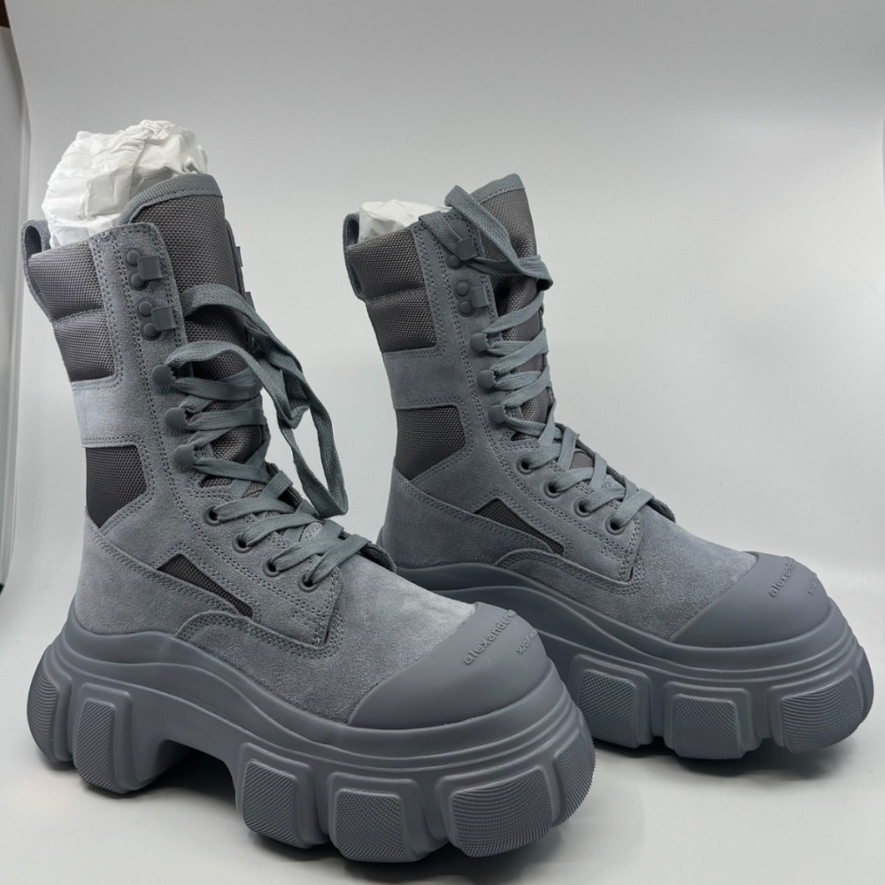 Alexander Wang Grey Storm Combat Boots Women's (NEW, With Box!) | Size: 36EU